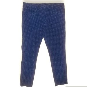 Gap Casual Chino Blue With White Spots Pants| women | Size: 10
